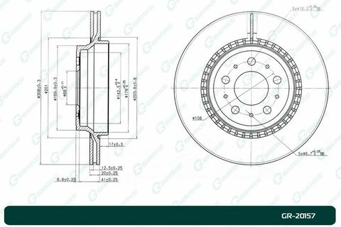 Диск тормозной G-brake  GR-20157