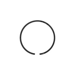 Кольцо поршневое UNITED PARTS d40мм для HUSQVARNA 142 5374000-01