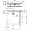 Душевой поддон 80х75 см Ideal Standard Hotline New K277101