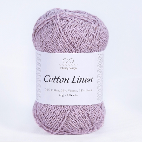 Пряжа Infinity Cotton Linen 4612 сиреневый