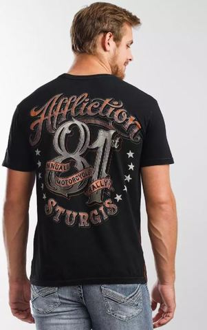 Affliction | Футболка мужская Sturgis Rally 81 A24680 спина