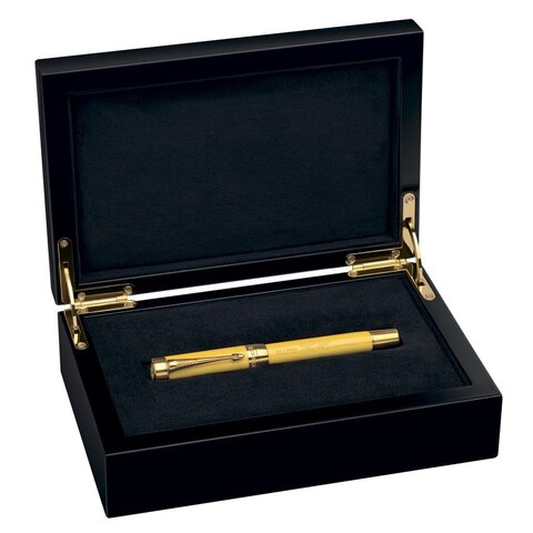 Ручка перьевая Parker Duofold 125th Anniversary Mandarin Yellow, F100 (1867457)