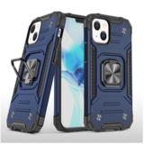 Противоударный чехол Strong Armour Case с кольцом для iPhone 14 Plus (Синий)