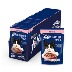 Felix Природа вкуса пауч для взрослых кошек лосось 75 г