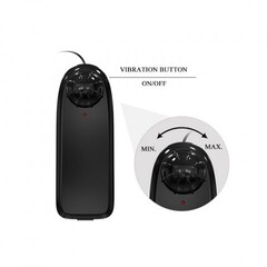 Страпон-реалистик с внутренним плагом, функция вибрации (18×3,5 см)