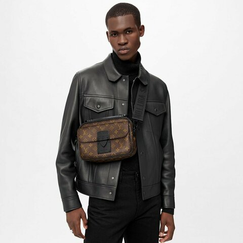 Сумка-мессенджер Louis Vuitton S-lock коричневый/черный