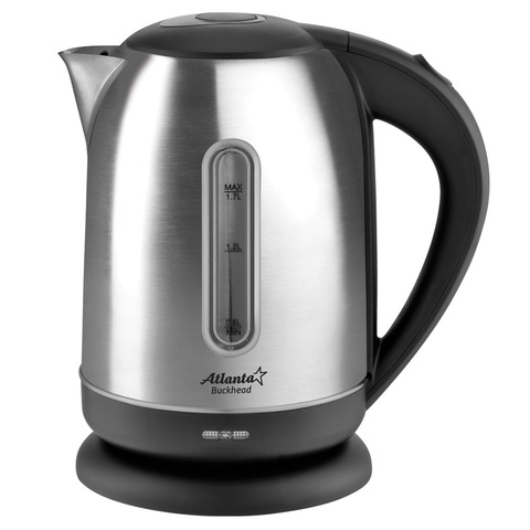 Чайник металлический электрический ATH-2436 (black)