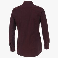 Рубашка Venti Body Fit 103413700-401 из фактурной ткани бордовая