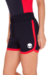 Женские теннисные шорты Hydrogen Tech Shorts - black/red