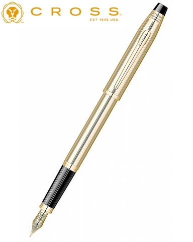Ручка перьевая Cross Century II, Rolled Gold, F (4509-FD)