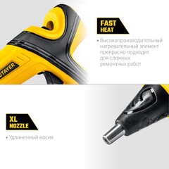 STAYER PRO 11, d 11 мм, 18 г/мин, электрический, пистолет термоклеевой, Professional (0681-20)
