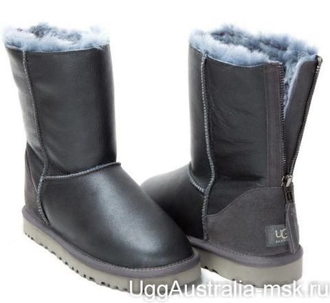 Ugg Zip Metallic Grey