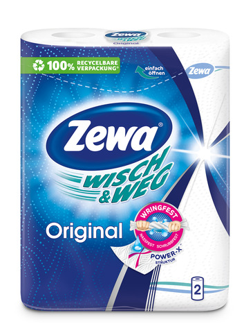 Полотенца бумажные ZEWA Wisch&Weg White  2 рул ГЕРМАНИЯ
