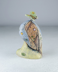 Скульптура из шамотной глины «Дева», 11х13х21 см, Falco Ceramic