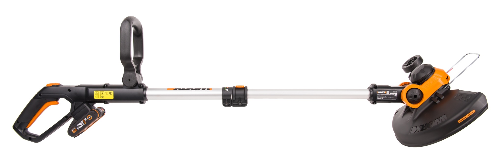 Триммер аккумуляторный WORX WP164E, 30 см, 20В, 2Ач х1, ЗУ 2А