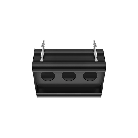 Gessi BINARIO Профиль линейный 670 мм., для 3 модулей, установка Easy-Fix, цвет Black XL 61125#299