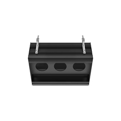 Gessi BINARIO Профиль линейный 670 мм., для 3 модулей, установка Easy-Fix, цвет Black XL 61125#299 фото