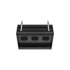 Gessi BINARIO Профиль линейный 670 мм., для 3 модулей, установка Easy-Fix, цвет Black XL 61125#299
