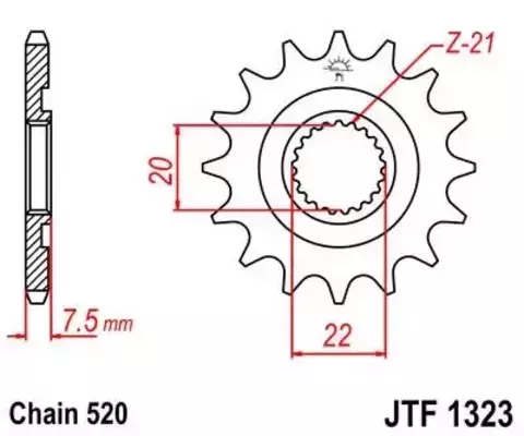 Звезда ведущая JTF1323 12