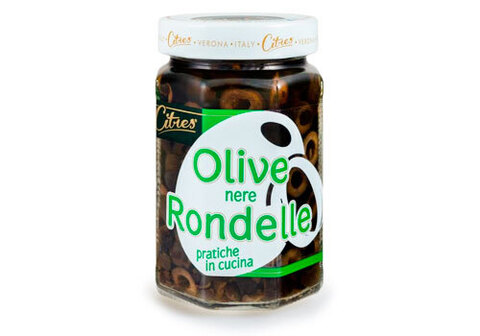 Оливки черные Citres без косточки резаные, 290г