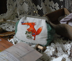 Косметичка "Лиса в стиле ЭКО"