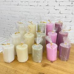 Свеча декоративная цилиндр, D=7,5 см, H=15 см, Лаванда, 1 шт.