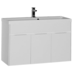 Aquanet 212837 Тумба с раковиной Aquanet Латина 100 белый (212837) фото