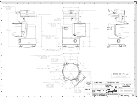 Компрессор спиральный Danfoss PSH034A4CLC ( 120H0939 ) серия PSH