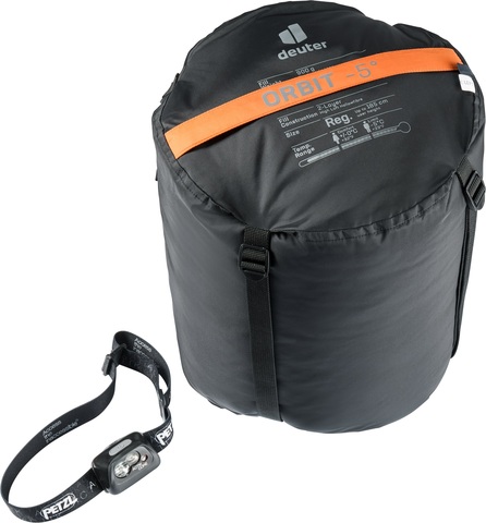 Картинка спальник Deuter orbit -5° Mandarine/Ink - 3