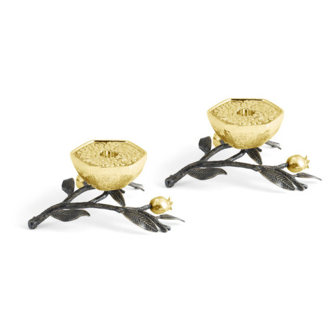 Набор подсвечников 2шт 19х14х7.6см Michael Aram Гранат