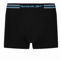 Боксерки теннисные Reebok Mens Trunk FARRELL 3P - black aqua/vector red/court blue