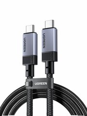 Кабель UGREEN L705 (65175) USB-C to USB-C Gen 3 240W Max, 1м, серый космос