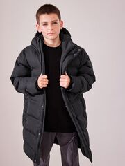 Куртка утепленная с капюшоном для мальчика Next Q51-583, Черный