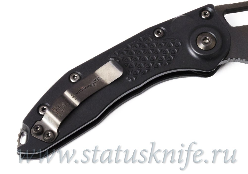Нож Microtech Stitch Auto 169-3DLCTSH Serrated Shadow