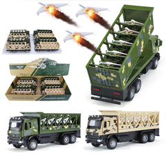 Машина металл военная+дроны стреляет 8 в уп 22 см