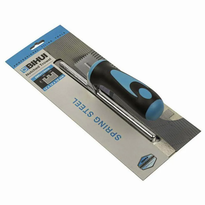 Зубчатый шпатель (гребенка) 12мм BIHUI  PTCB12