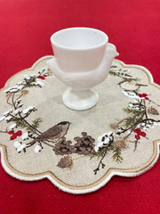 Новогодняя салфеточка-поддарельник