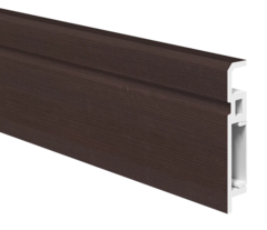 Напольный плинтус ПВХ Foresta Aviv Лиственница темная FA 014 2000х70х13 мм