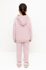 брюки  для девочки  КР 400783/розовый лед