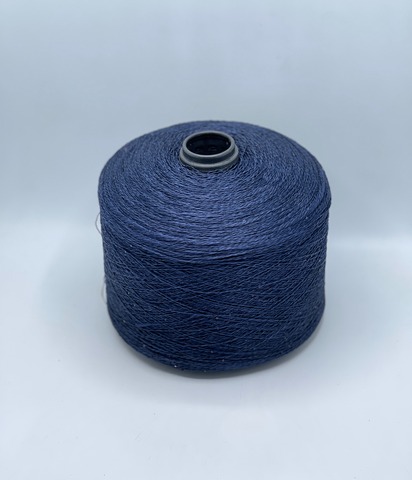 Бобинная пряжа ,Linette Pailletes, 450, 80% Лен, 20% Полиэстер(пайетка), Чернила+пайетка. 37387