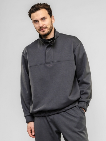 Свитшот джерси-флис, мужской, цвет "Пепел костра"