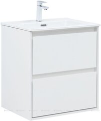 Aquanet 340152 Тумба с раковиной Милан 60 цв. белый глянец (340152) фото