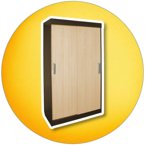 шкаф-купе ПЕГАС ПШ-1.10 (венге/дуб молочный) 1,0 м