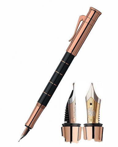 Ручка перьевая Graf von Faber-Castell Classic Anello Rose Gold, F (145781)