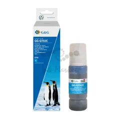 Чернила G&G GG-GT52C голубые для HP DeskJet GT 5810, 5820, 5812, 5822 100 ml