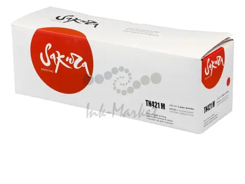 Картридж Sakura TN421M для Brother, пурпурный, 1800 к.