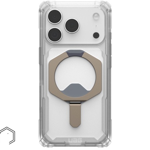 Чехол Uag Plasma XTE Case для iPhone 17 Pro, Прозрачный/Титан | Clear/Titanium