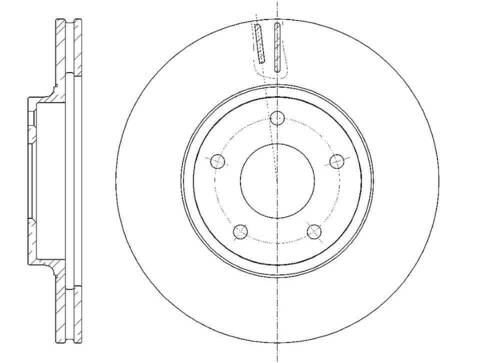 Диск тормозной вентилируемый G-brake  GR-20405