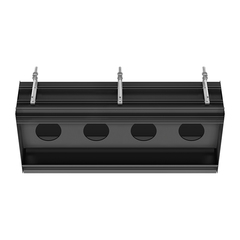 Gessi BINARIO Профиль линейный 880 мм., для 4 модулей, установка Easy-Fix, цвет Black XL 61127#299 фото