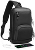 Картинка рюкзак однолямочный Ozuko 9516 Black - 10